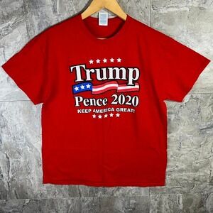 Red cotton Trump 2020 streetwear tee ‎ Men's Large #Trump2020
